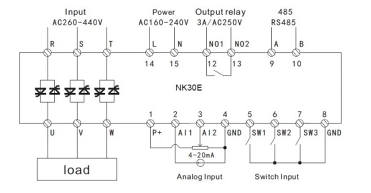 China Thyristor Power Controller Phase Angle Firing Burst Firing For ...